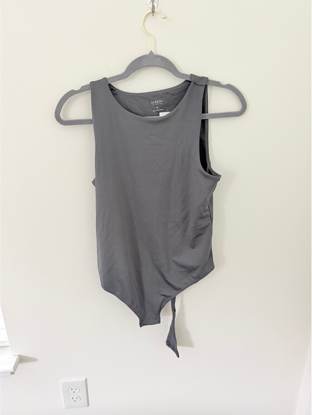 Alfani Intimates Gray Sleeveless Bodysuit – Size Medium – NWT